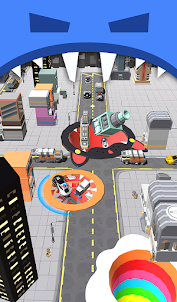 City Hole io: Robot Attack