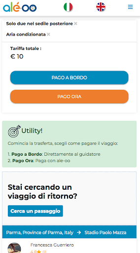 ale-oo la trasferta in un clic Screen 3