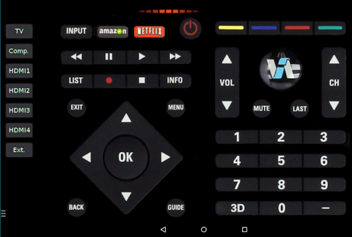 Remote for Vizio TV (IR) pro4