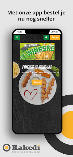 Android application Frituur 't Wingske screenshort