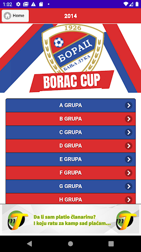 Borac Cup Screen 2