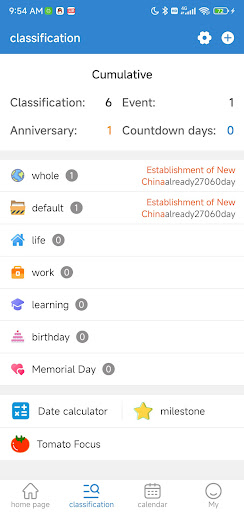 MyDays：Countdown tool Screen 2