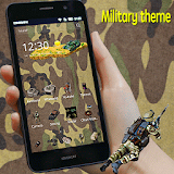 Military army icons theme icon