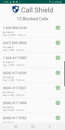 Android application CallShield - Phone Call Screen screenshort