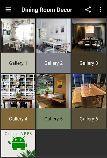 Android application Eating Room Decor screenshort