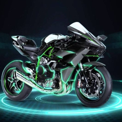 Kawasaki Ninja H2r Wallpaper logo