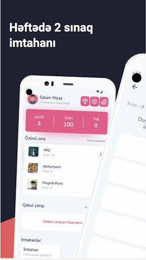 Android application Imtahanlar: Magistr,Sinaqlar screenshort