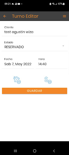 Android application Garnet CRM screenshort