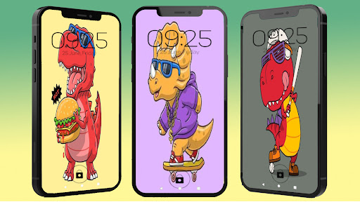 Cute Dino Wallpaper Screen 3