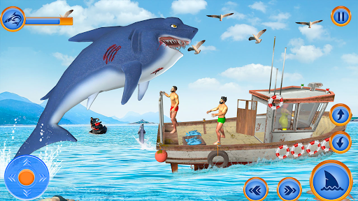 Shark simulator 3d shark games Screen 2