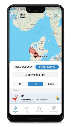Android application Jagttid & Revir screenshort