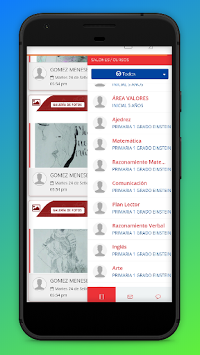 Android application Academia Mariano Santos Web screenshort