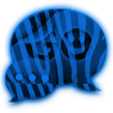 GO SMS - Blue Zebra icon