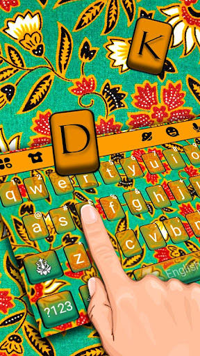 Batik Style Keyboard Theme Screen 2