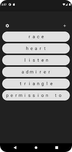 Android application Anagram Picker screenshort
