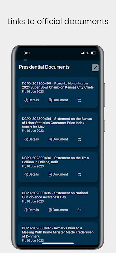 Android application Gov Glance News screenshort