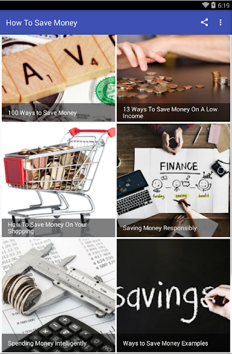 HOW TO SAVE MONEY Screen 2