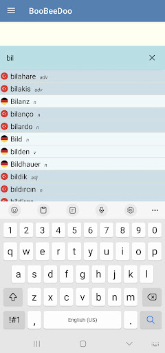 Android application BooBeeDoo Deutsch-Türkisch screenshort