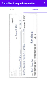 Canadian Cheque Information