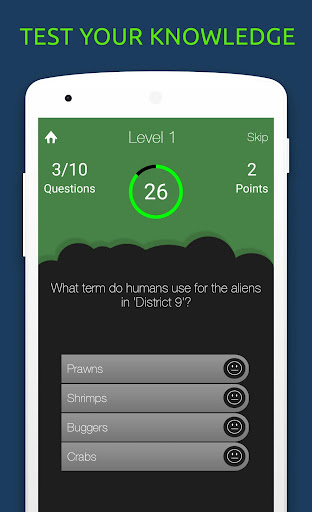Android application Sci-Fi Movies Quiz Test Trivia screenshort