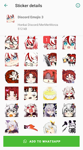 Honkai Whatsapp Stickers Screen 3