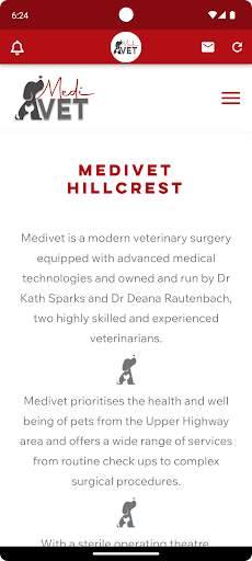 Android application MediVET Hillcrest screenshort