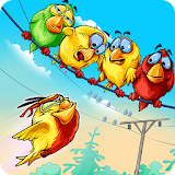 Birds On A Wire: Free Match 3 icon