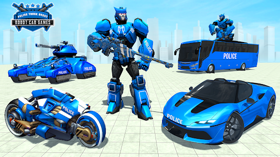 Police Robot Bus: Car Games‏ 1.3 APK + Mod (Unlimited money) إلى عن على ذكري المظهر