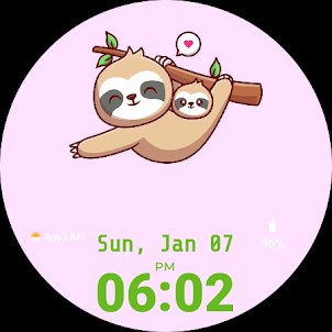 Sloth Watch Face