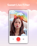 screenshot of Sweet Live Filter Face Camera