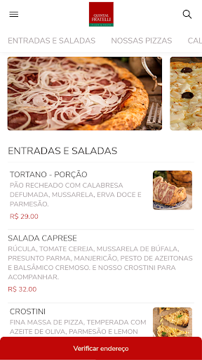 Android application Quintal Fratelli screenshort