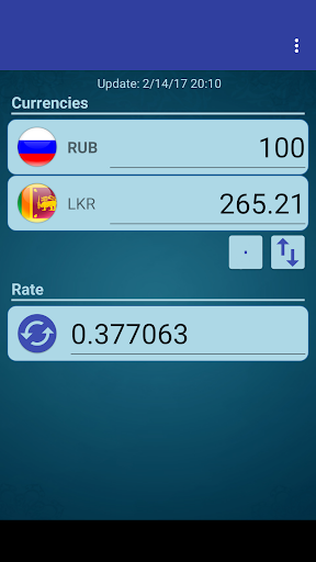 Android application RUS Ruble x Sri Lanka Rupee screenshort