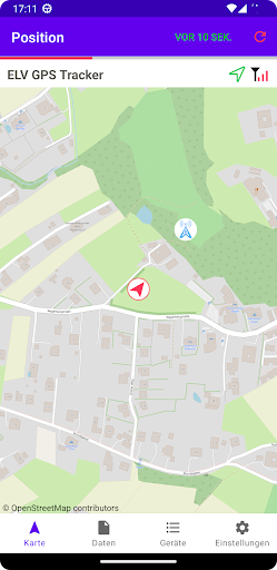 Android application LoWTrack screenshort