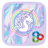 Rainbow Unicorn GO Theme icon