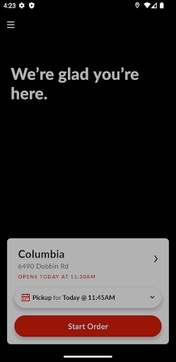 Android application Sushi King Columbia screenshort
