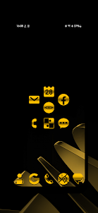 Yellow Fused Metal Icon Pack