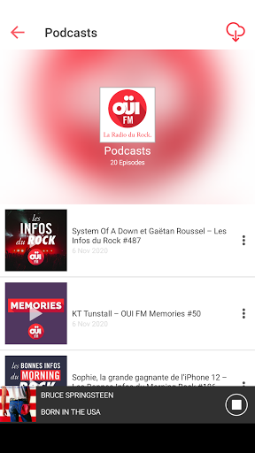 OUI FM La Radio du Rock. en di Screen 2