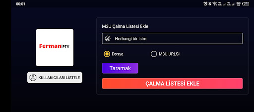Ferman IPTV Stream Player Screen 2