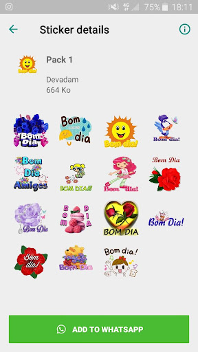 Android application Bom Dia Boa Noite Boa Tarde St screenshort