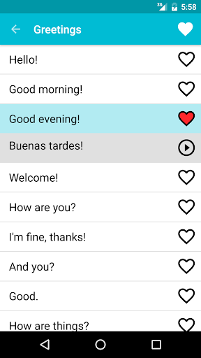 Learn Spanish Screen 2