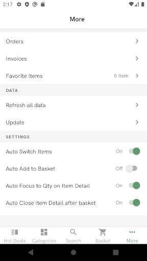 Android application Schwan RegioFruit screenshort