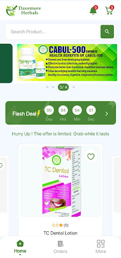 Android application Davemore Ayurvedic Herbals screenshort