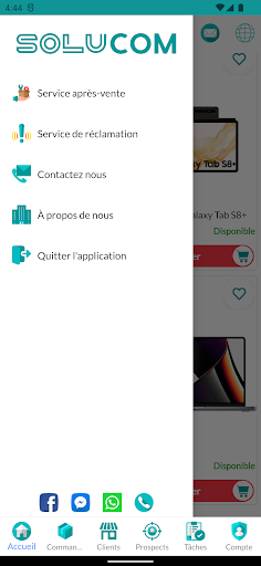 Android application Solucom ERP - Force de Vente screenshort