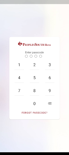 Android application PeoplesSouth Bank Mobile screenshort