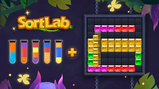 SortLab: ソートパズルゲーム・あたまを使うゲーム