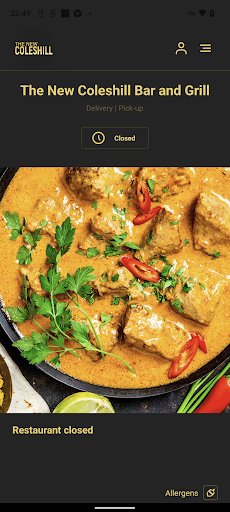 Android application The New Coleshill Bar & Grill screenshort