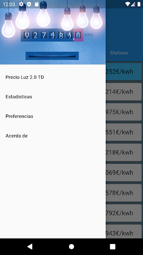 Precio Luz Regulado - 2.0TD Screen 2