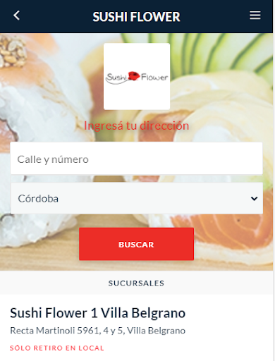 Android application Sushi Flower screenshort