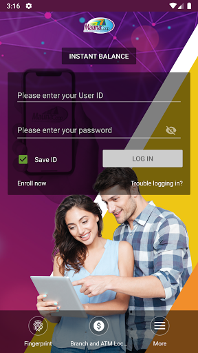 MaunaCoop Movil / Home Banking Screen 2