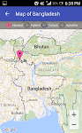 screenshot of Map of Bangladesh